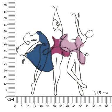 PANEL ŚCIENNY DANCE 60 1,5 70 cm